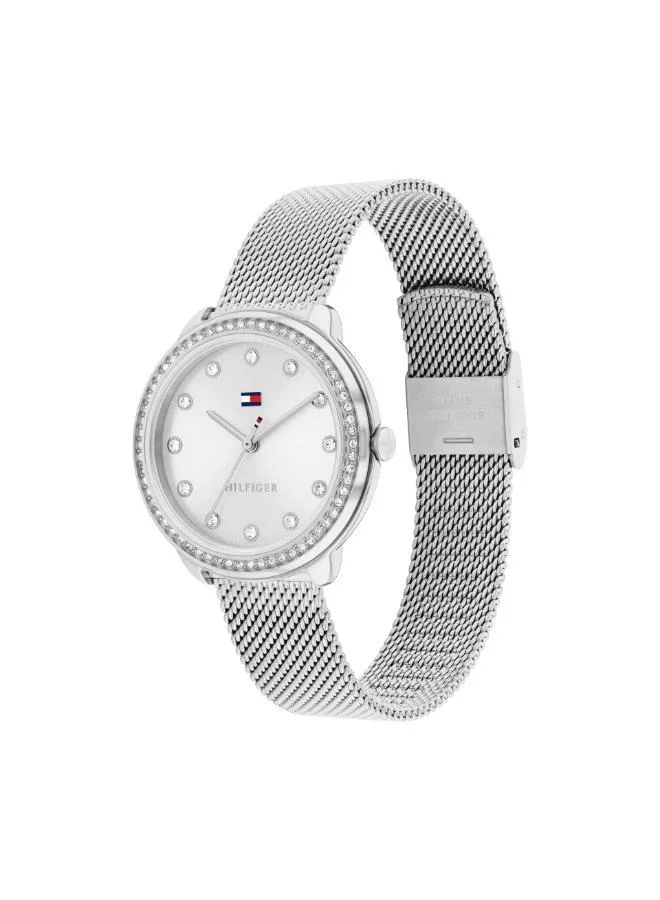 TOMMY HILFIGER  3-Hand Womens Quartz Movement Watch With Silver Stainless Steel Mesh Bracelet - 1782698 for Women | Best Price UAE